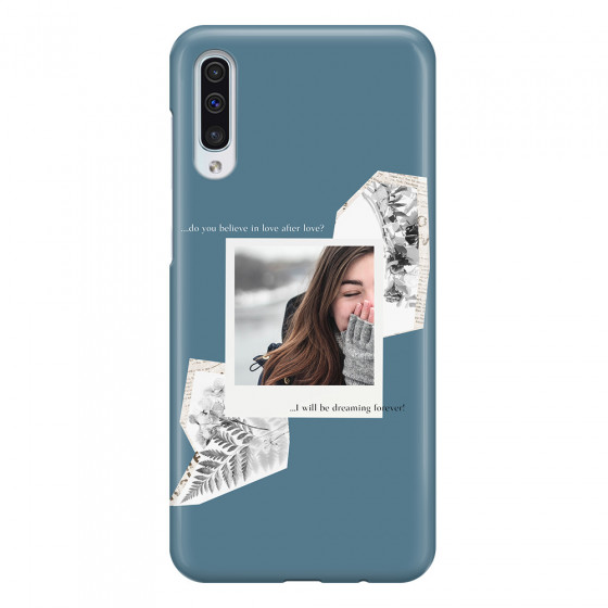 SAMSUNG - Galaxy A50 - 3D Snap Case - Vintage Blue Collage Phone Case