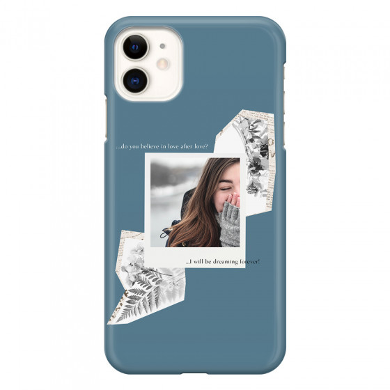 APPLE - iPhone 11 - 3D Snap Case - Vintage Blue Collage Phone Case