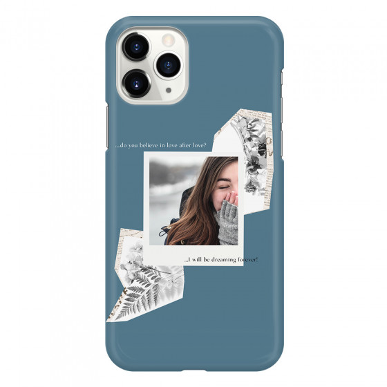 APPLE - iPhone 11 Pro Max - 3D Snap Case - Vintage Blue Collage Phone Case