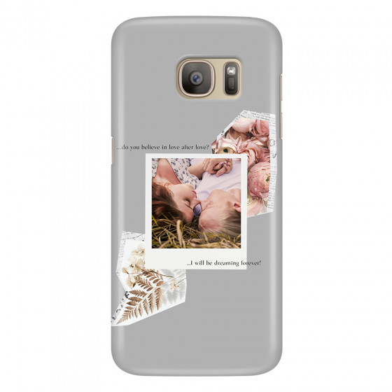 SAMSUNG - Galaxy S7 - 3D Snap Case - Vintage Grey Collage Phone Case