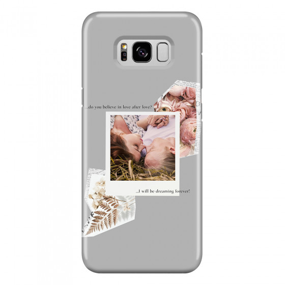 SAMSUNG - Galaxy S8 - 3D Snap Case - Vintage Grey Collage Phone Case