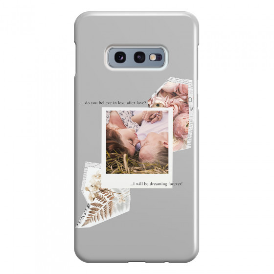 SAMSUNG - Galaxy S10e - 3D Snap Case - Vintage Grey Collage Phone Case