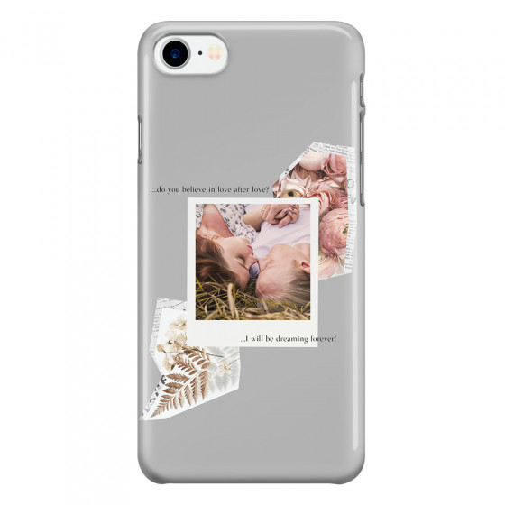 APPLE - iPhone 7 - 3D Snap Case - Vintage Grey Collage Phone Case