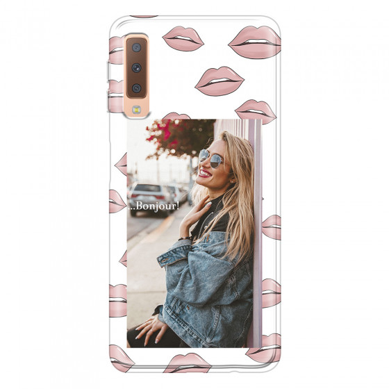 SAMSUNG - Galaxy A7 2018 - Soft Clear Case - Teenage Kiss Phone Case
