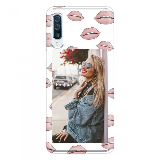 SAMSUNG - Galaxy A50 - Soft Clear Case - Teenage Kiss Phone Case