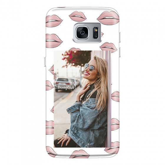 SAMSUNG - Galaxy S7 Edge - Soft Clear Case - Teenage Kiss Phone Case