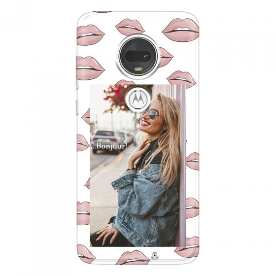 MOTOROLA by LENOVO - Moto G7 - Soft Clear Case - Teenage Kiss Phone Case