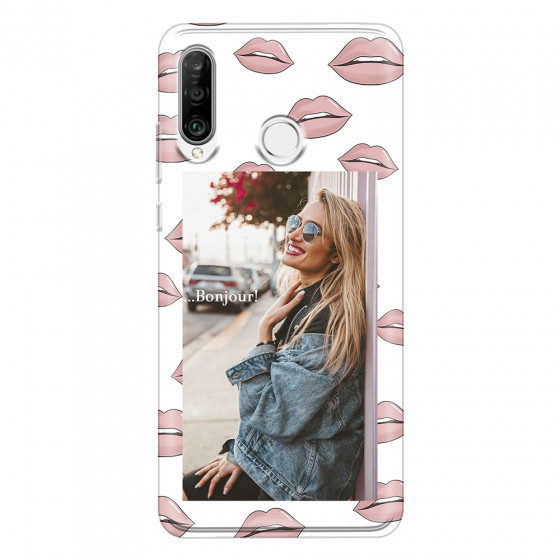 HUAWEI - P30 Lite - Soft Clear Case - Teenage Kiss Phone Case