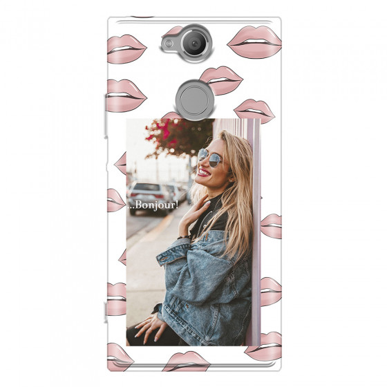 SONY - Sony Xperia XA2 - Soft Clear Case - Teenage Kiss Phone Case