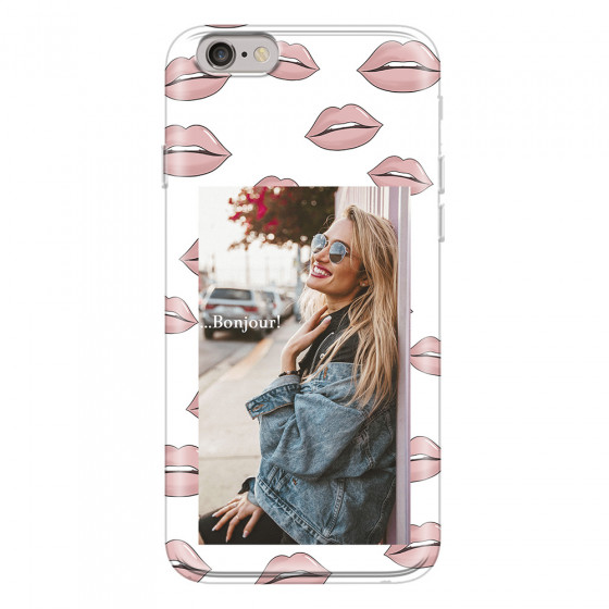APPLE - iPhone 6S Plus - Soft Clear Case - Teenage Kiss Phone Case