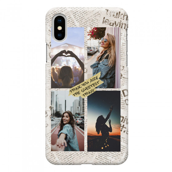 APPLE - iPhone XS - 3D Snap Case - Newspaper Vibes Phone Case