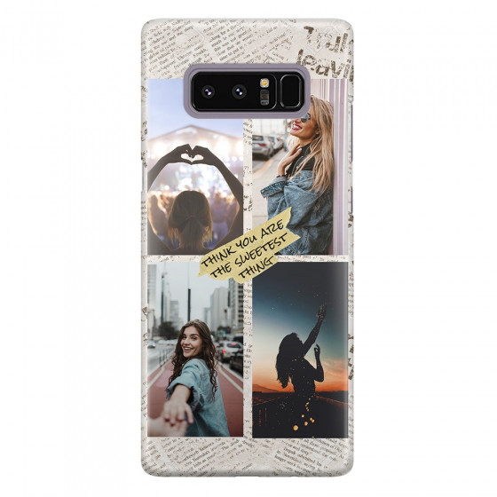 SAMSUNG - Galaxy Note 8 - 3D Snap Case - Newspaper Vibes Phone Case