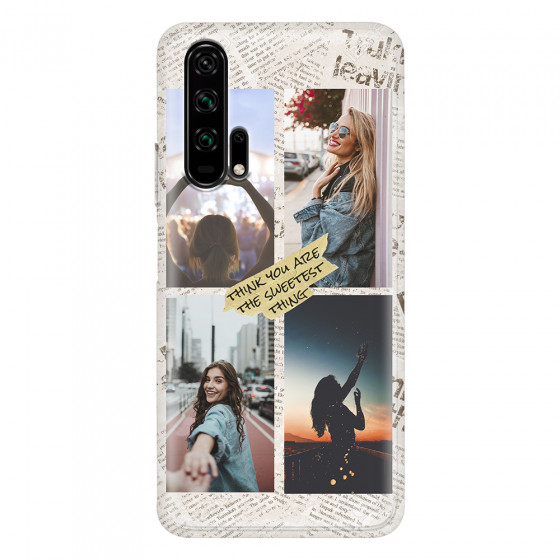 HONOR - Honor 20 Pro - Soft Clear Case - Newspaper Vibes Phone Case