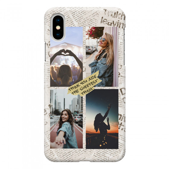 APPLE - iPhone X - 3D Snap Case - Newspaper Vibes Phone Case