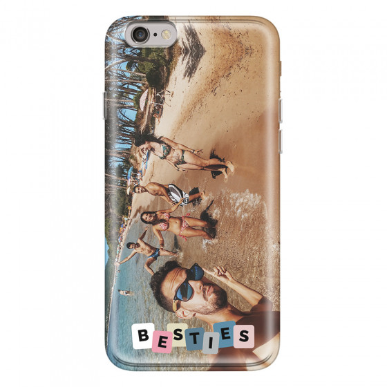 APPLE - iPhone 6S - Soft Clear Case - Besties Phone Case