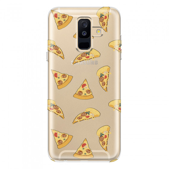SAMSUNG - Galaxy A6 Plus 2018 - Soft Clear Case - Pizza Phone Case