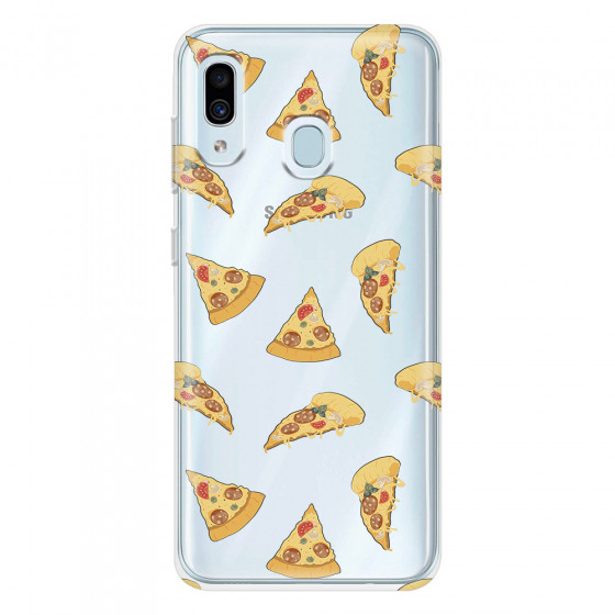 SAMSUNG - Galaxy A20 / A30 - Soft Clear Case - Pizza Phone Case