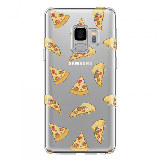 SAMSUNG - Galaxy S9 - Soft Clear Case - Pizza Phone Case