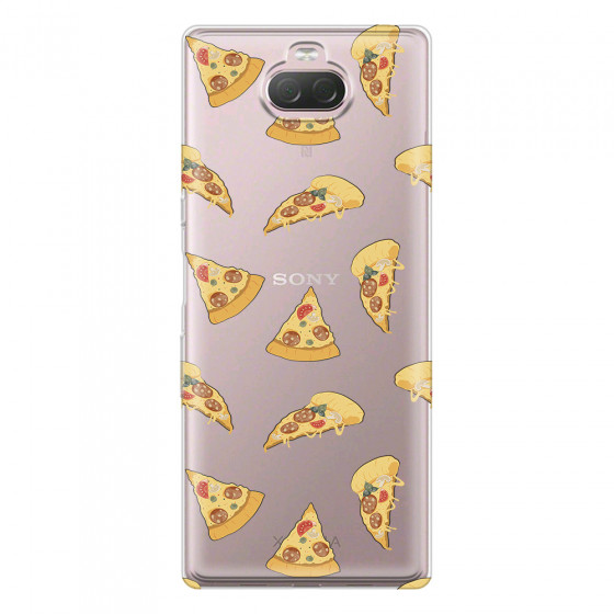 SONY - Sony Xperia 10 - Soft Clear Case - Pizza Phone Case