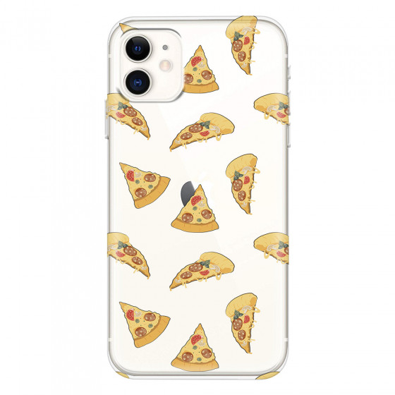 APPLE - iPhone 11 - Soft Clear Case - Pizza Phone Case