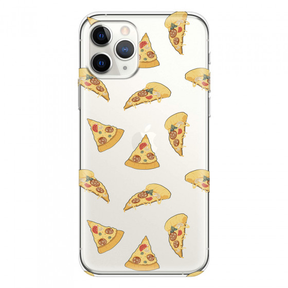 APPLE - iPhone 11 Pro Max - Soft Clear Case - Pizza Phone Case