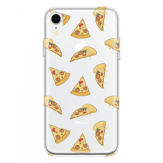 APPLE - iPhone XR - Soft Clear Case - Pizza Phone Case