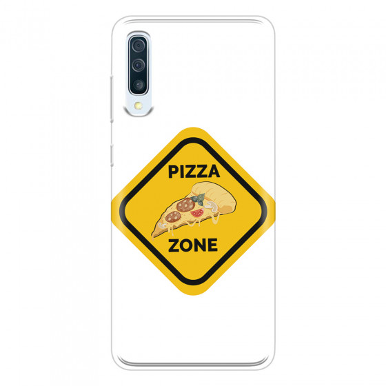 SAMSUNG - Galaxy A50 - Soft Clear Case - Pizza Zone Phone Case