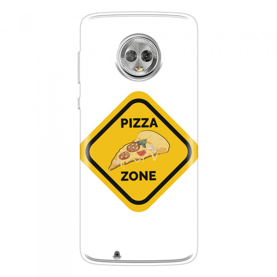 MOTOROLA by LENOVO - Moto G6 - Soft Clear Case - Pizza Zone Phone Case