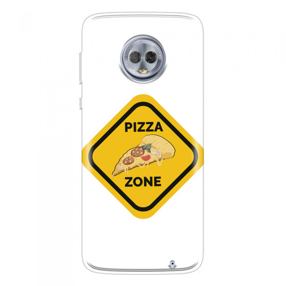 MOTOROLA by LENOVO - Moto G6 Plus - Soft Clear Case - Pizza Zone Phone Case