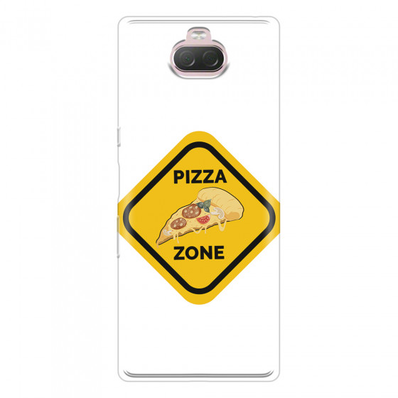 SONY - Sony Xperia 10 - Soft Clear Case - Pizza Zone Phone Case