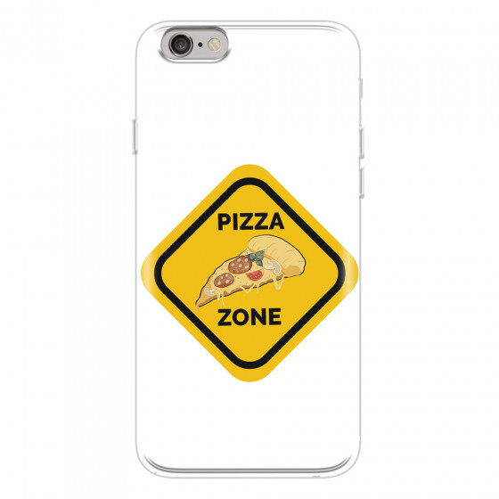 APPLE - iPhone 6S Plus - Soft Clear Case - Pizza Zone Phone Case