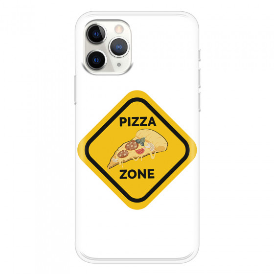 APPLE - iPhone 11 Pro Max - Soft Clear Case - Pizza Zone Phone Case