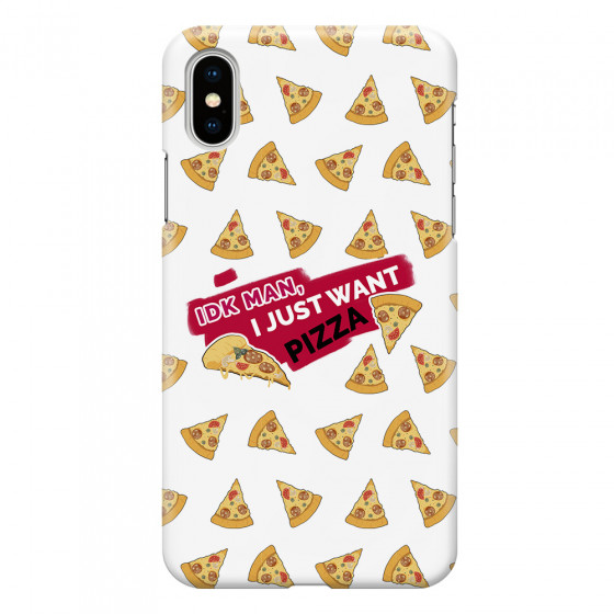 APPLE - iPhone XS - 3D Snap Case - Want Pizza Men Phone Case