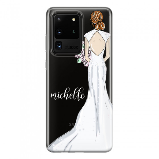 SAMSUNG - Galaxy S20 Ultra - Soft Clear Case - Bride To Be Redhead