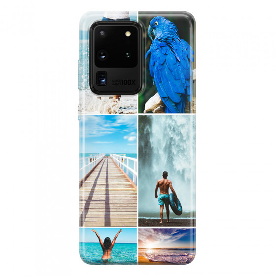SAMSUNG - Galaxy S20 Ultra - Soft Clear Case - Collage of 6
