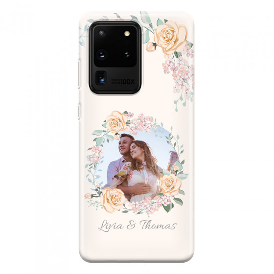 SAMSUNG - Galaxy S20 Ultra - Soft Clear Case - Frame Of Roses