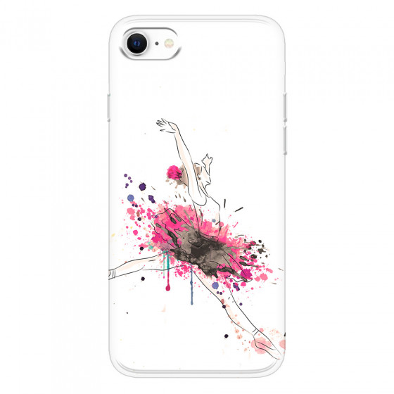 APPLE - iPhone SE 2020 - Soft Clear Case - Ballerina