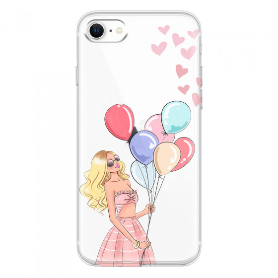 APPLE - iPhone SE 2020 - Soft Clear Case - Balloon Party