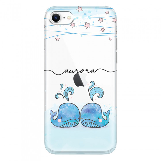 APPLE - iPhone SE 2020 - Soft Clear Case - Little Whales