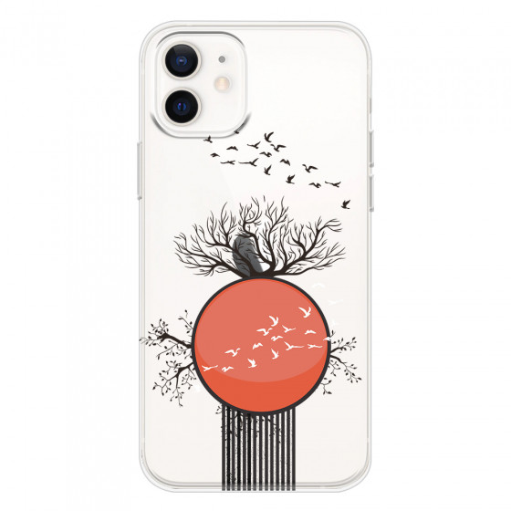 APPLE - iPhone 12 Mini - Soft Clear Case - Bird Flight