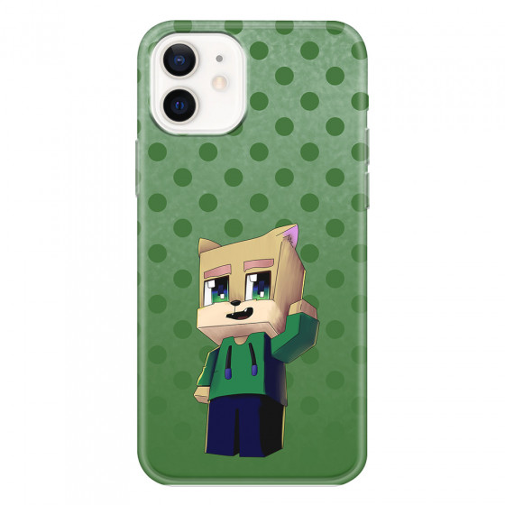 APPLE - iPhone 12 Mini - Soft Clear Case - Green Fox Player