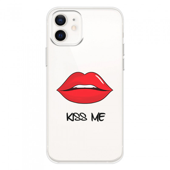 APPLE - iPhone 12 Mini - Soft Clear Case - Kiss Me