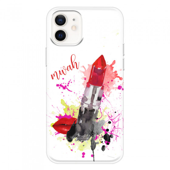 APPLE - iPhone 12 Mini - Soft Clear Case - Lipstick