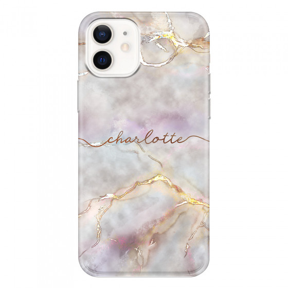 APPLE - iPhone 12 Mini - Soft Clear Case - Marble Rootage