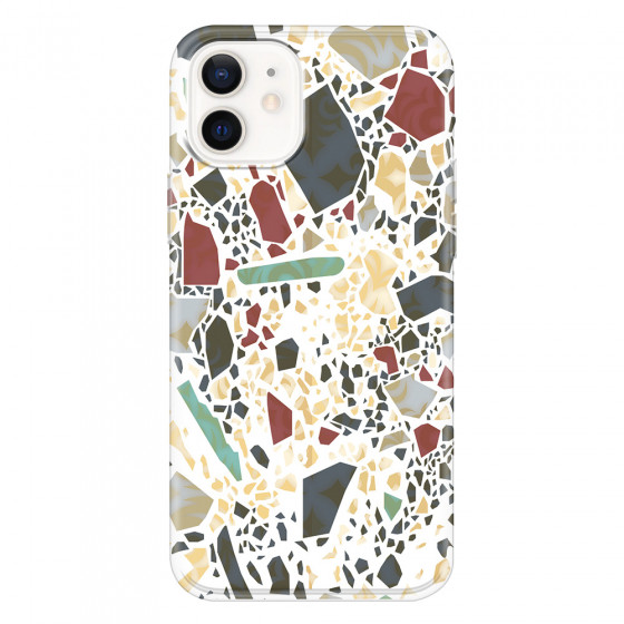 APPLE - iPhone 12 Mini - Soft Clear Case - Terrazzo Design IX