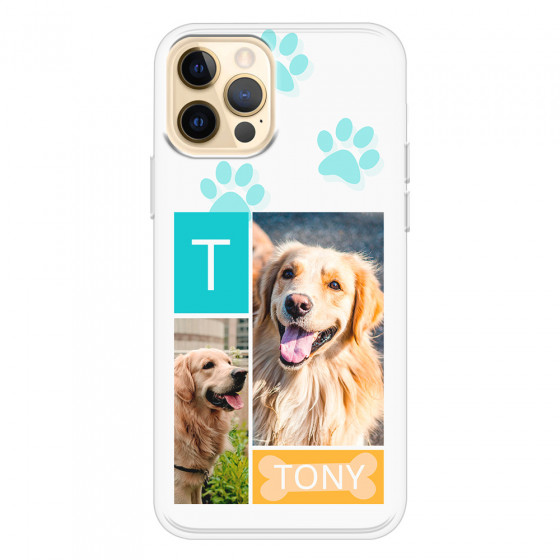 APPLE - iPhone 12 Pro - Soft Clear Case - Dog Collage