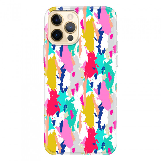 APPLE - iPhone 12 Pro - Soft Clear Case - Paint Strokes