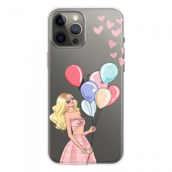 APPLE - iPhone 12 Pro Max - Soft Clear Case - Balloon Party