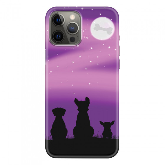APPLE - iPhone 12 Pro Max - Soft Clear Case - Dog's Desire Violet Sky
