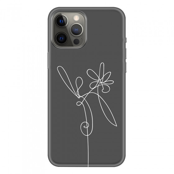 APPLE - iPhone 12 Pro Max - Soft Clear Case - Flower In The Dark
